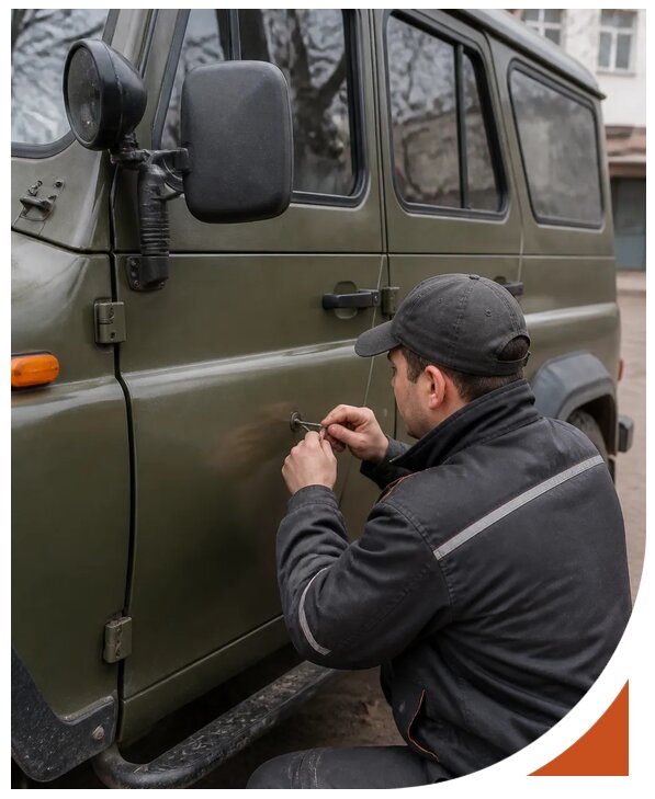 Профессиональное вскрытие автомобиля УАЗ без повреждений в Моршанске